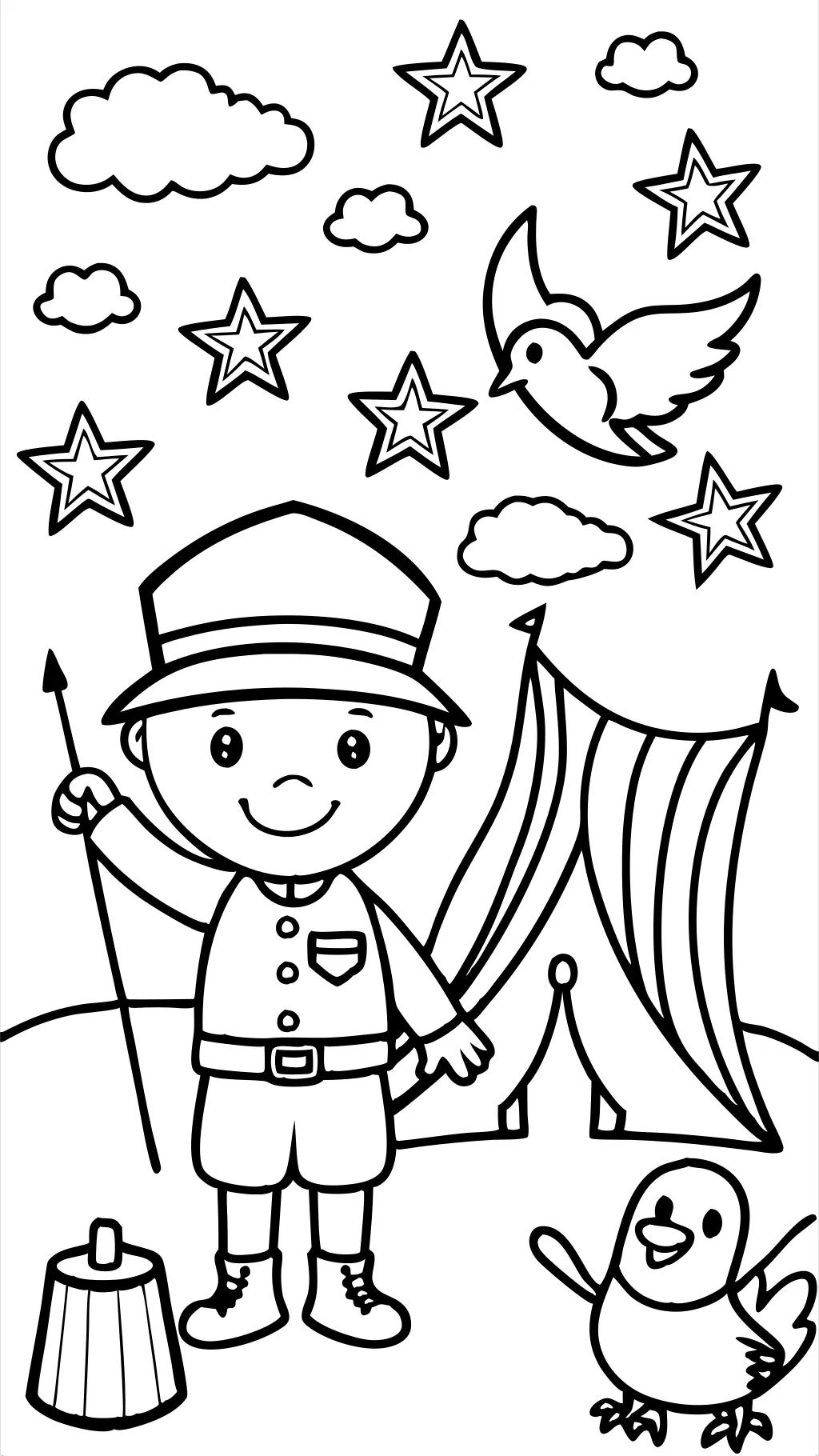 free coloring pages for kids veterans day